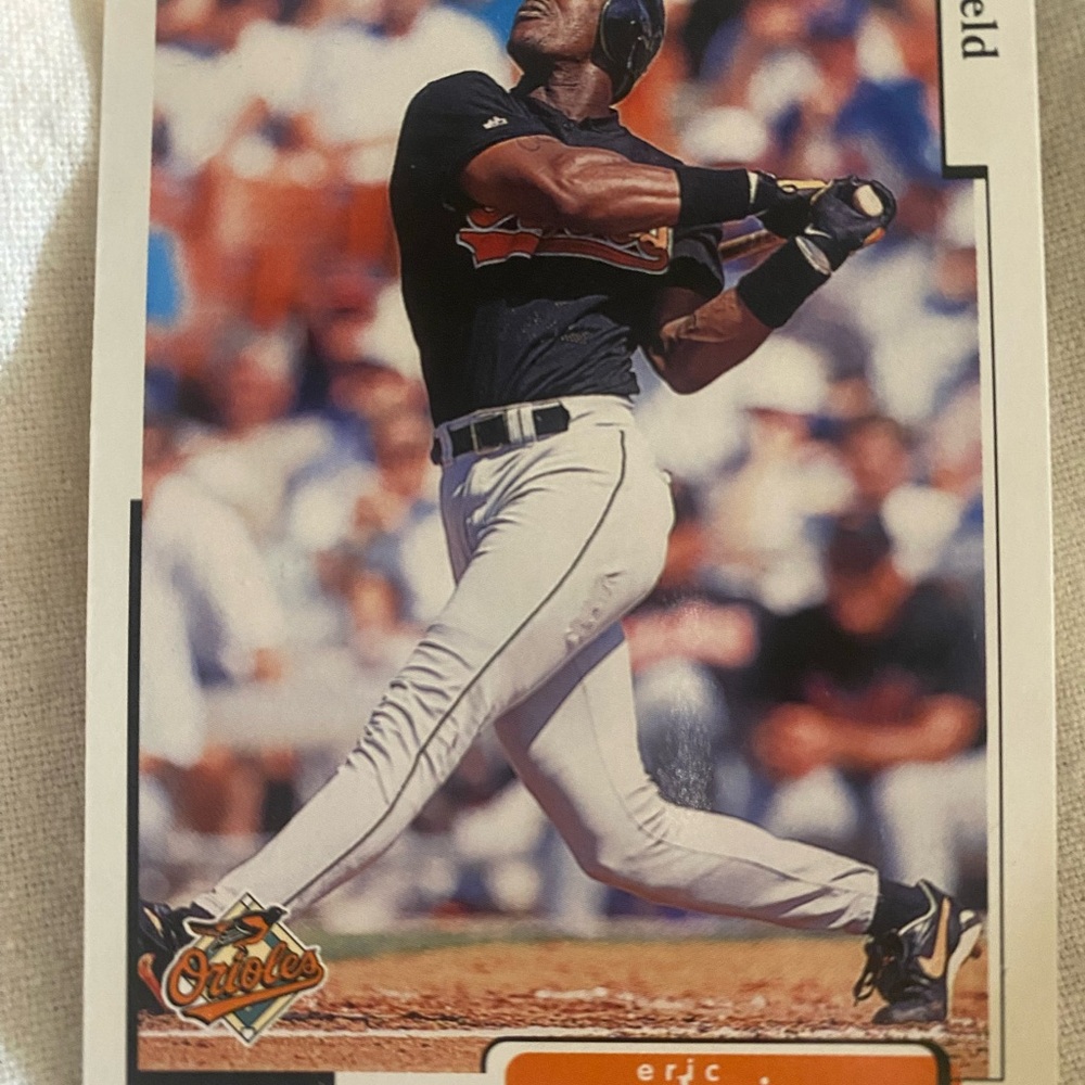 Baltimore Orioles Baseball Card (Eric Davis)